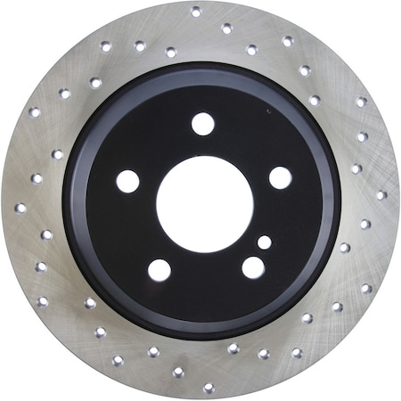 Sport Cross Drilled Brake Rotor,128.35087L